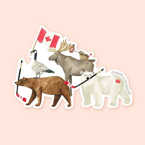 The Eh Team Vinyl Sticker | Almeida Illustrations | boogie + birdie