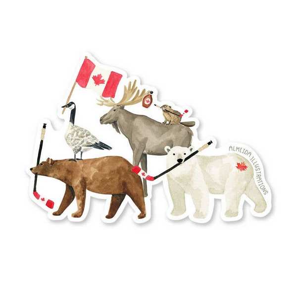 The Eh Team Vinyl Sticker | Almeida Illustrations | boogie + birdie