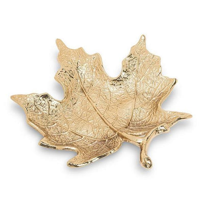 Maple Leaf Gold Trinket Dish | Trays + Holders | boogie + birdie