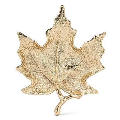 Maple Leaf Gold Trinket Dish | Trays + Holders | boogie + birdie
