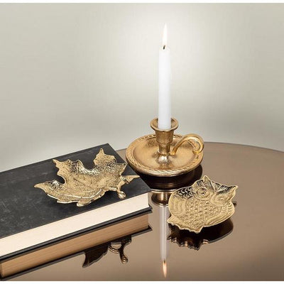 Maple Leaf Gold Trinket Dish | Trays + Holders | boogie + birdie