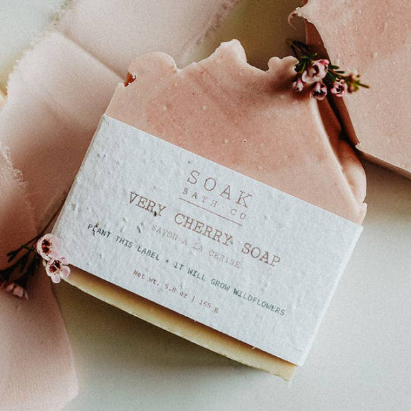 Very Cherry Soap | SOAK Bath Co. | boogie + birdie