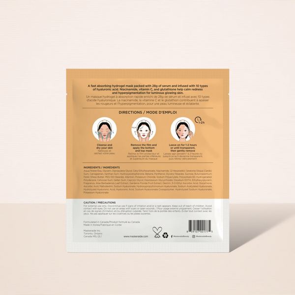 Vitamin C Melting Hydrogel Mask | Maskeraide | boogie + birdie