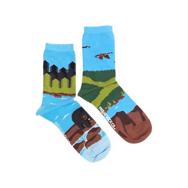 Women's Canadian Shield Landscape Socks | Friday Sock Co. | boogie + birdie