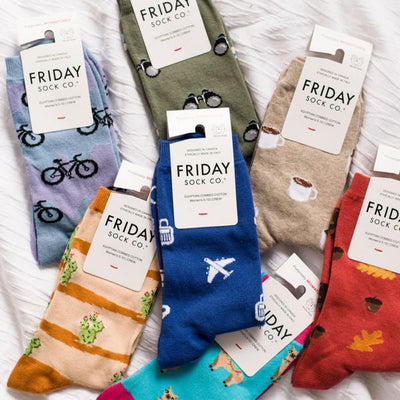Women's Squirrel, Acorn & Leaf Socks | Friday Sock Co. | boogie + birdie