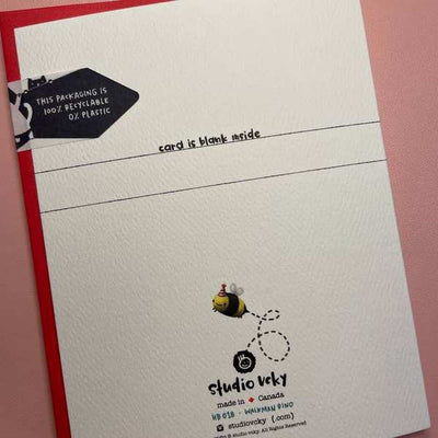 Walkman Dinsoaur Birthday Card (HB018) | studio vcky | boogie + birdie