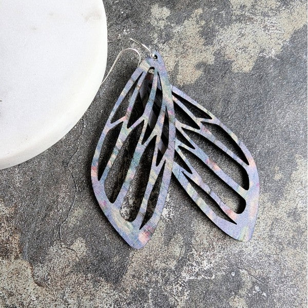 Waterlilies Moth Wing Earrings | Hello Lovely | boogie + birdie


