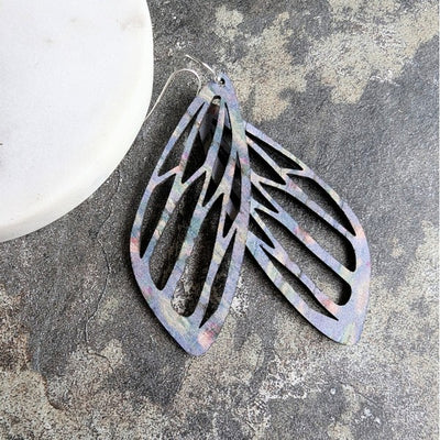 Waterlilies Moth Wing Earrings | Hello Lovely | boogie + birdie