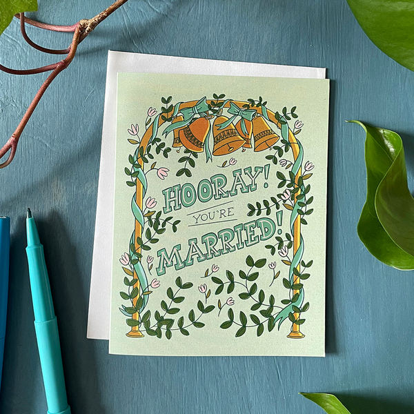 Wedding Bells Arch Wedding Card | Carabara Designs | boogie + birdie