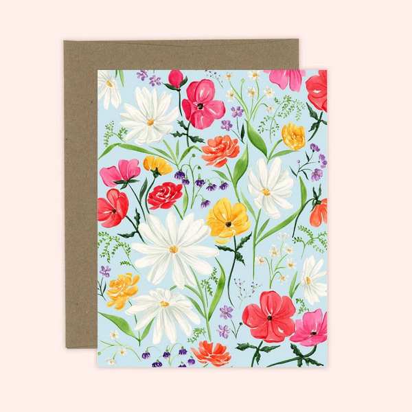 Wildflowers Greeting Card | Almeida Illustrations | boogie + birdie