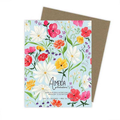 Wildflowers Greeting Card | Almeida Illustrations | boogie + birdie