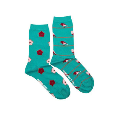 Women's Bird & Birdhouse Socks | Friday Sock Co. | boogie + birdie
