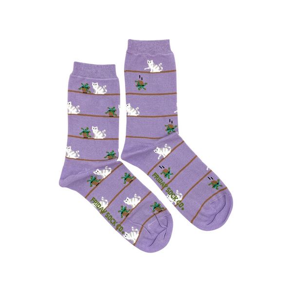 Women's Cat & Plant Socks | Friday Sock Co. | boogie + birdie