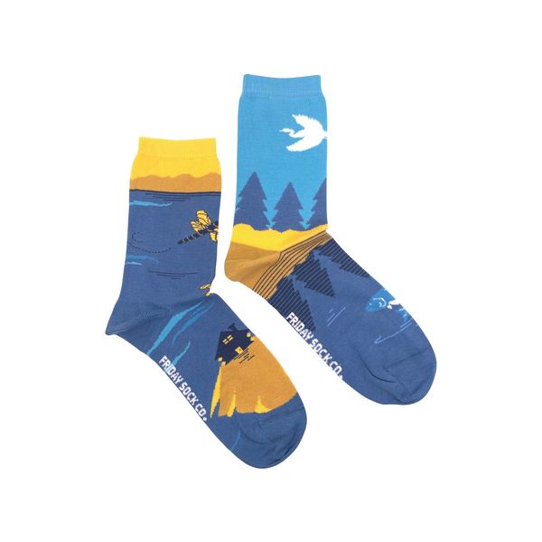 Women's Great Lakes Landscape Socks | Friday Sock Co. | boogie + birdie