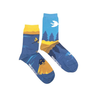 Women's Great Lakes Landscape Socks | Friday Sock Co. | boogie + birdie