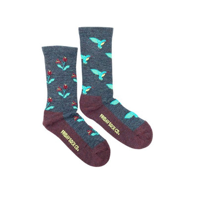 Women's Hummingbird Merino Wool Socks | Friday Sock Co. | boogie + birdie