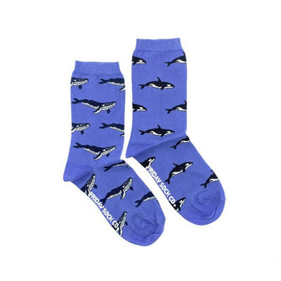Women's Humpback Whale & Orca Socks | Friday Sock Co. | boogie + birdie