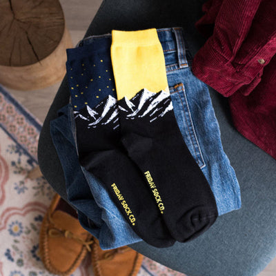 Women's Mountain, Stars & Sunsets Socks | Friday Sock Co. | boogie + birdie