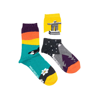 Women's West Coast Canadian Landscape Socks | Friday Sock Co. | boogie + birdie