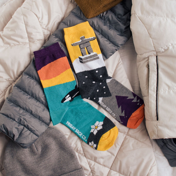 Women's West Coast Canadian Landscape Socks | Friday Sock Co. | boogie + birdie