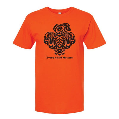Every Child Matters Raven Resilience Adult T-Shirt (ORANGESR) | Native Northwest | boogie + birdie