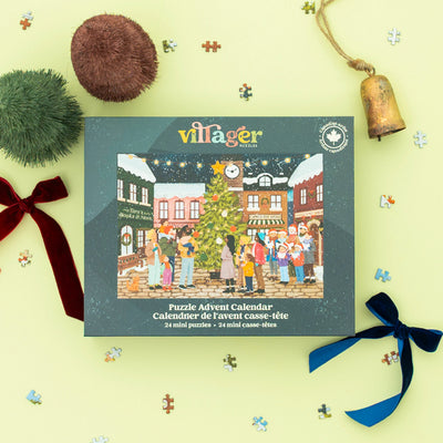 Village Christmas Puzzle Advent Calendar | Villager Puzzles | boogie + birdie