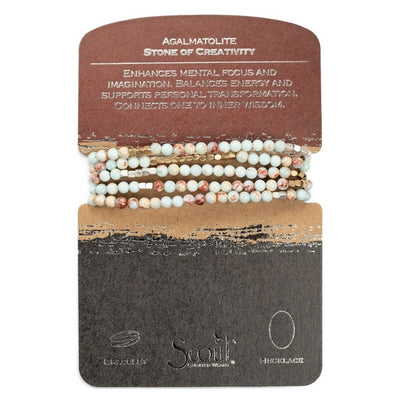 Agalmatolite Wrap Bracelet/Necklace | Scout | boogie + birdie