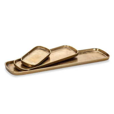 Large Oval Gold Tray 3.5"x15" | Trays | boogie + birdie