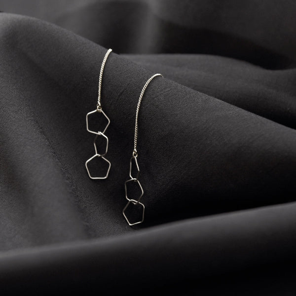 Silver Allegra Ear Drapes | Pursuits | boogie + birdie