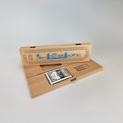 All My Relatives 3-Track Cribbage Board | Native Northwest | boogie + birdie