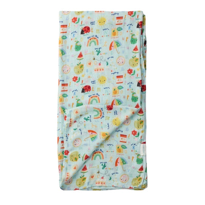 Alphabet Smiles Muslin Swaddle (SWAPS) | Loulou Lollipop | boogie + birdie