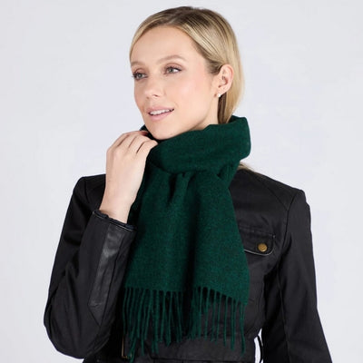 Amazon Green Lambswool Scarf | Foxford | boogie + birdie