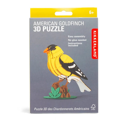 3D American Goldfinch Puzzle | Kikkerland | boogie + birdie