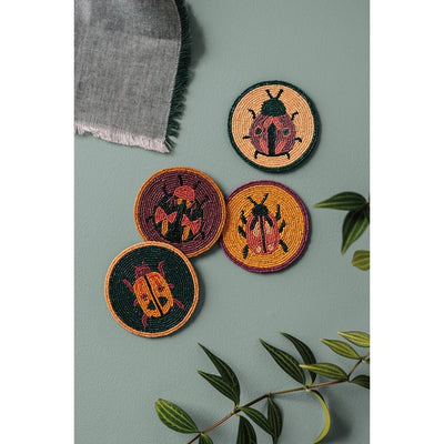 Beaded Amulet Coasters | Set of 4 | Danica Studio | boogie + birdie
