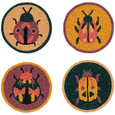 Beaded Amulet Coasters | Set of 4 | Danica Studio | boogie + birdie