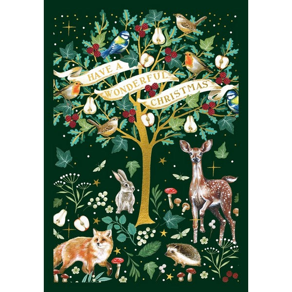 Animals Have a Wonderful Christmas Card | Art File | boogie + birdie