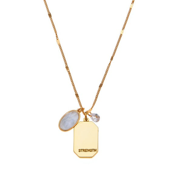 April Quartz Birthstone Necklace | Foxy Originals | boogie + birdie