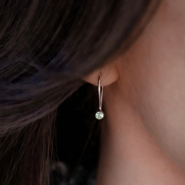 Aquamarine Goldfill Ear Pins | Open Fire | boogie + birdie