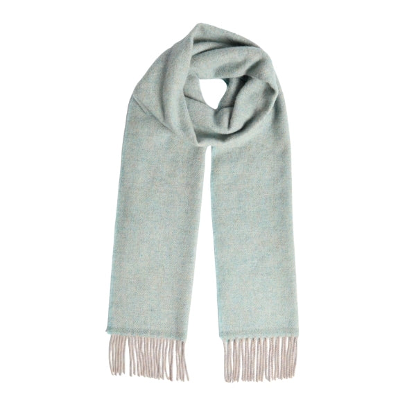 Aqua Melange Lambswool Scarf | Foxford | boogie + birdie