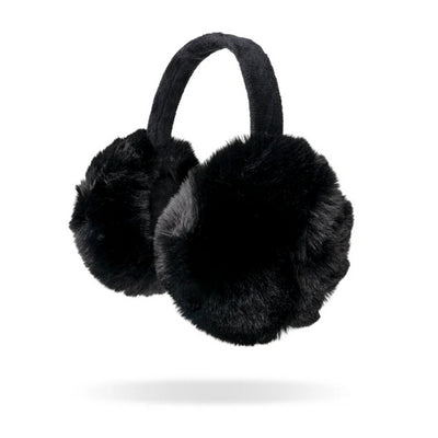 Black Faux Fur Earmuffs | Britt's Knits | boogie + birdie