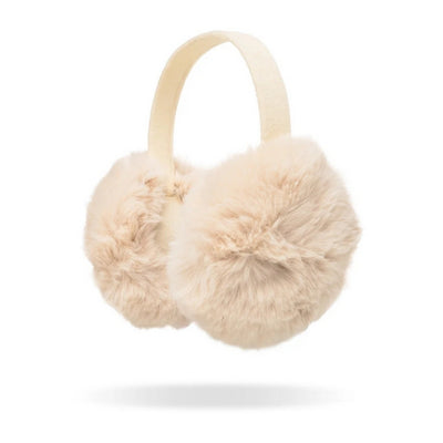 White Faux Fur Earmuffs | Britt's Knits | boogie + birdie