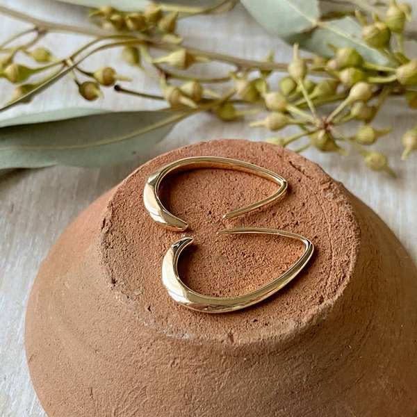 Gold Aspyn Hoops (ASP-HOO-20) | Agaveh Girl | boogie + birdie