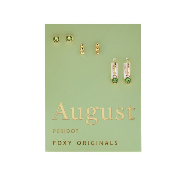 August Peridot Birthstone Drop Earrings | Foxy Originals | boogie + birdie