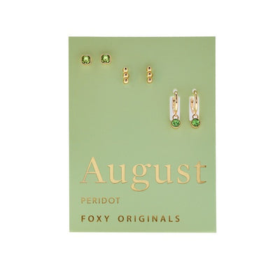 August Peridot Birthstone Drop Earrings | Foxy Originals | boogie + birdie