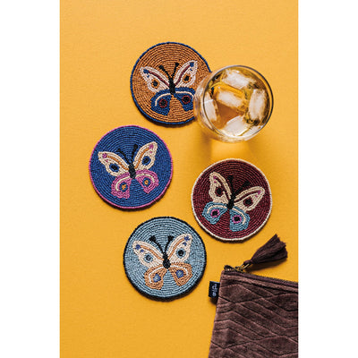Beaded Aurora Coasters | Set of 4 | Danica Studio | boogie + birdie