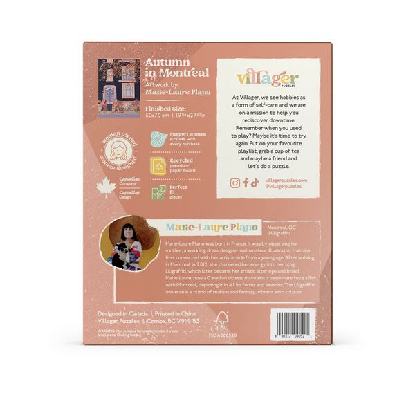Autumn In Montreal 1000 Piece Puzzle | Villager Puzzles | boogie + birdie