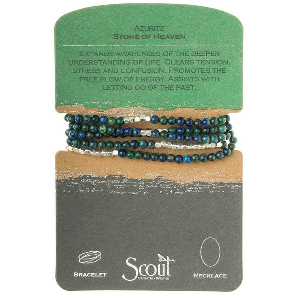 Azurite - Stone of Heaven Wrap Bracelet / Necklace | Scout | boogie + birdie