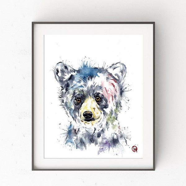 Black Bear Cub Print 5"x7" | Whitehouse Art | boogie + birdie