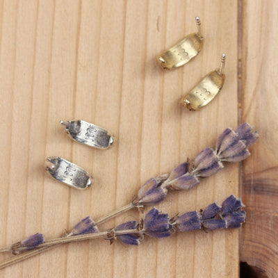 Silver Lavender Huggie Hoops  | Marmalade | boogie + birdie