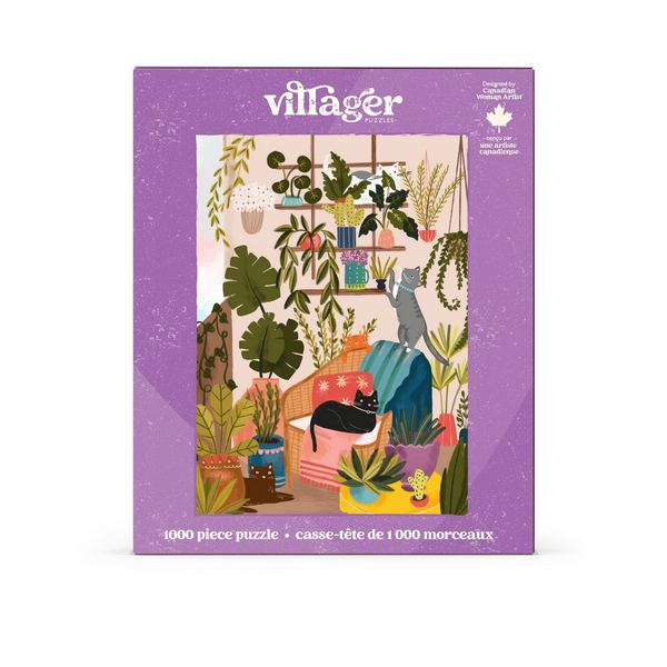 Balcony Cats 1000 Piece Puzzle (VPBCATC01) | Villager Puzzles | boogie + birdie
